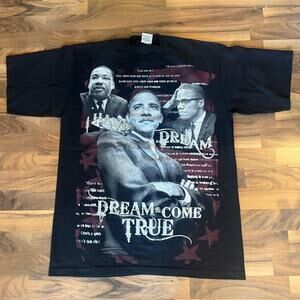 Dreams Come True Obama/Malcom X/Martin Luther King Jr Size XL TALL